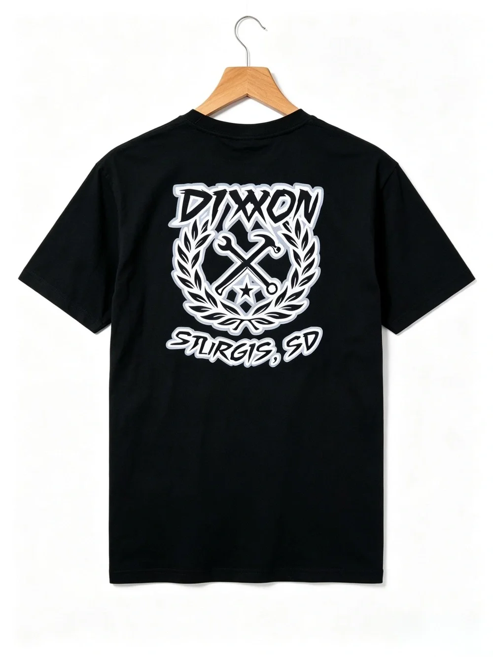 Dixxon Black Short-Sleeve Graphic Womens Mens T-shirt Unisex
